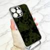 Camouflage  Phone Case For iPhone 17 16 15 14 13 12 11 Mini Pro Max Plus Transparent Cover