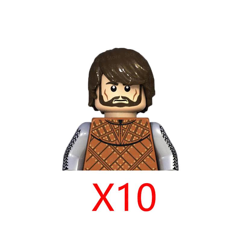 Military Building Blocks Solider Figures Gifts Toys Movie Science Fiction Series Medieval Knight Legion Weapons Shield Flag MOC