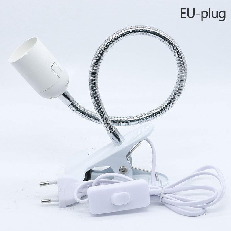 E27 400MM Flexible Clip Switch LED Lamp Holder Socket Power Cable