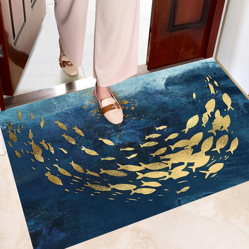 Tappeto d'ingresso in velluto di cristallo, Bagno, Camera da letto, Toilette, Cucina domestica Tappetino assorbente per i piedi, Tappeto per porta d'ingresso, Decorazione per la casa