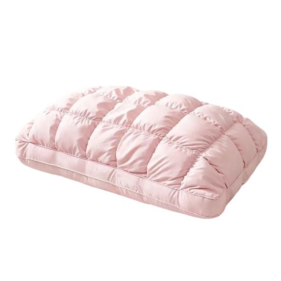 Everyday Use Pillow Puff Cooling Pillow, Soft Breathable Quilted Sleeping Machine Cool Touch Washable, Fluffy Cloud-like for Side And Back Sleepers
