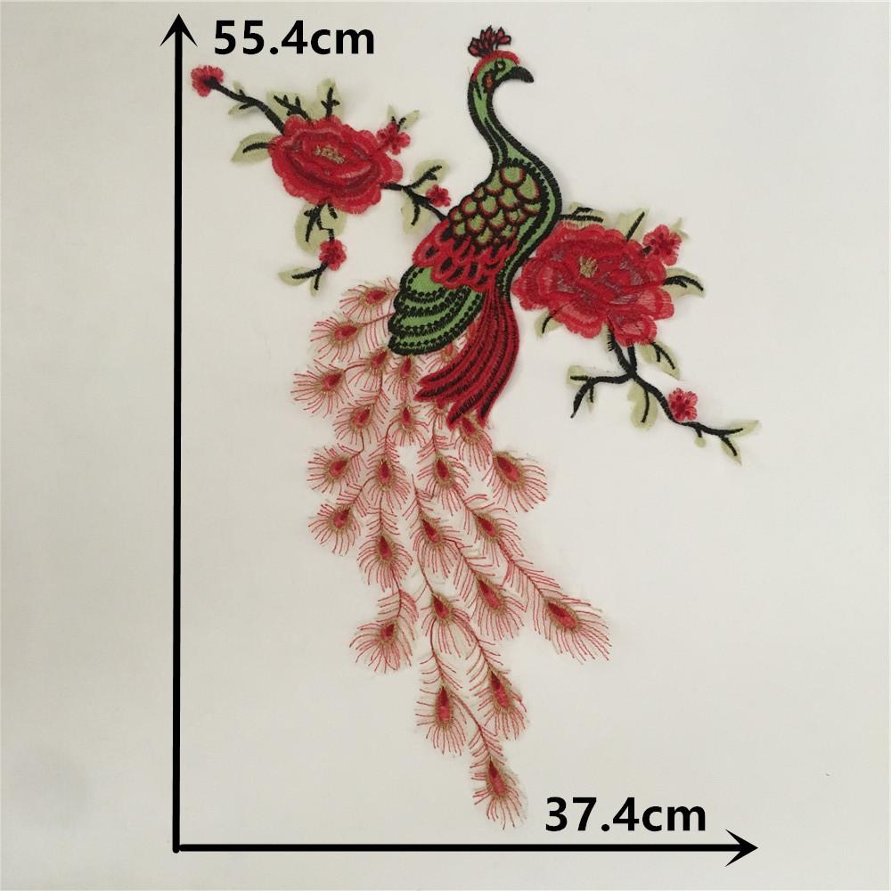 

Multi-Color Peacock Pattern Lace Collar Embroidered Lace Decorative Cheongsam Clothing Accessories Diy Sewing Accessories Style 1986 (1 piece)