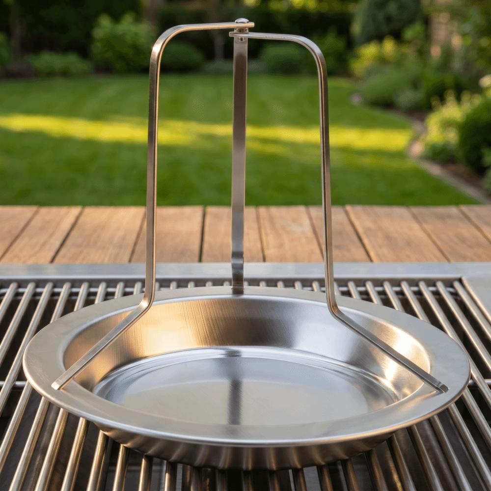 Upright Design Barbecue Tray Vertical Roasting Beer Can Chicken Holder Outdoor Grilling BBQ