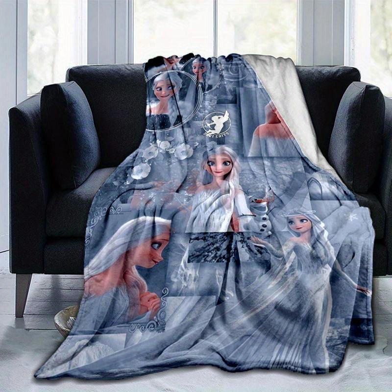 1pc, Elsa Frozen Queen Elsa Blanket Home Decor, Couch Throw, Outdoor Blanket, Gift for Friends, Flannel Blanket, Suitable for Bedroom
