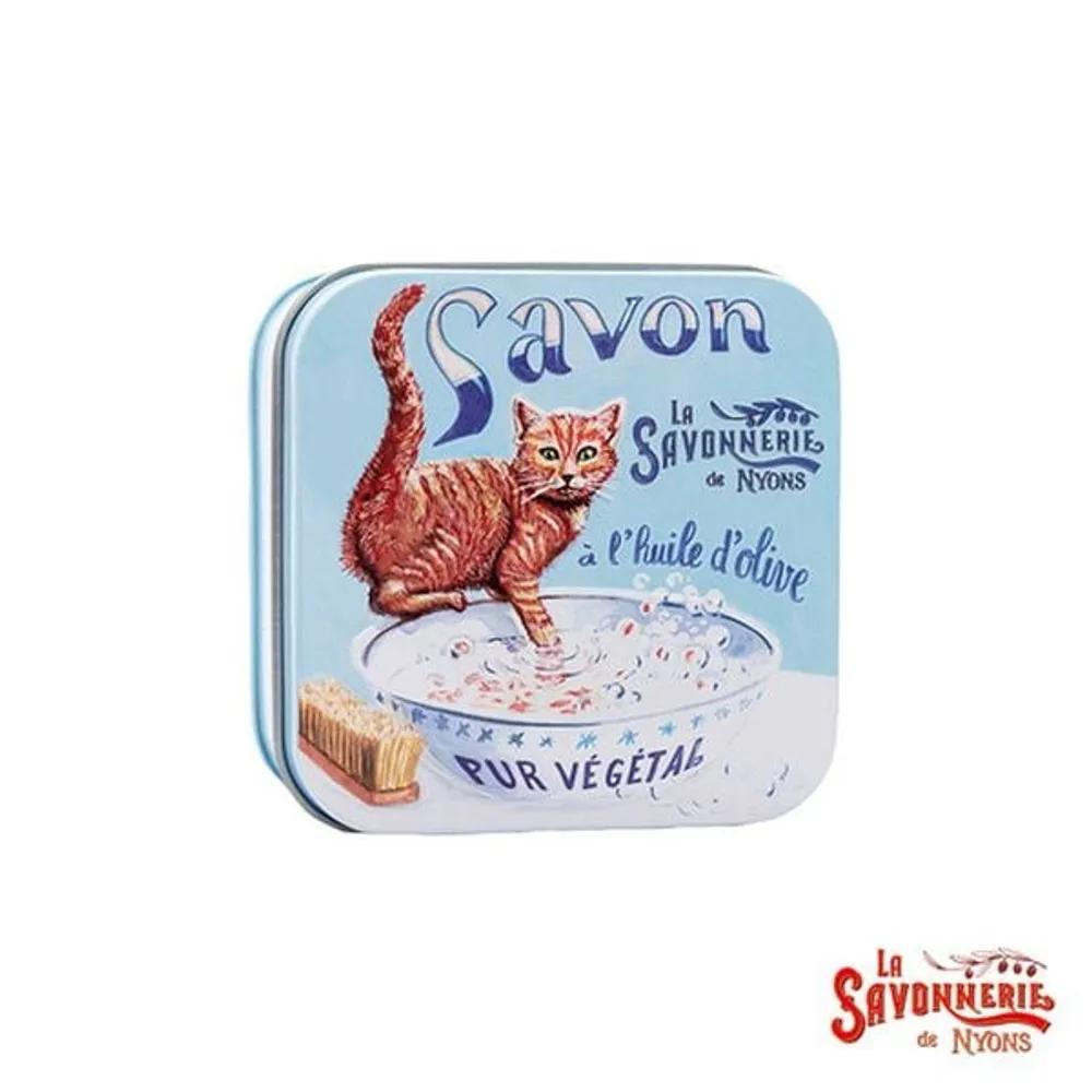 La Savonnerie De Nyon Tin Case Soap 100g Cotton Flower Scent