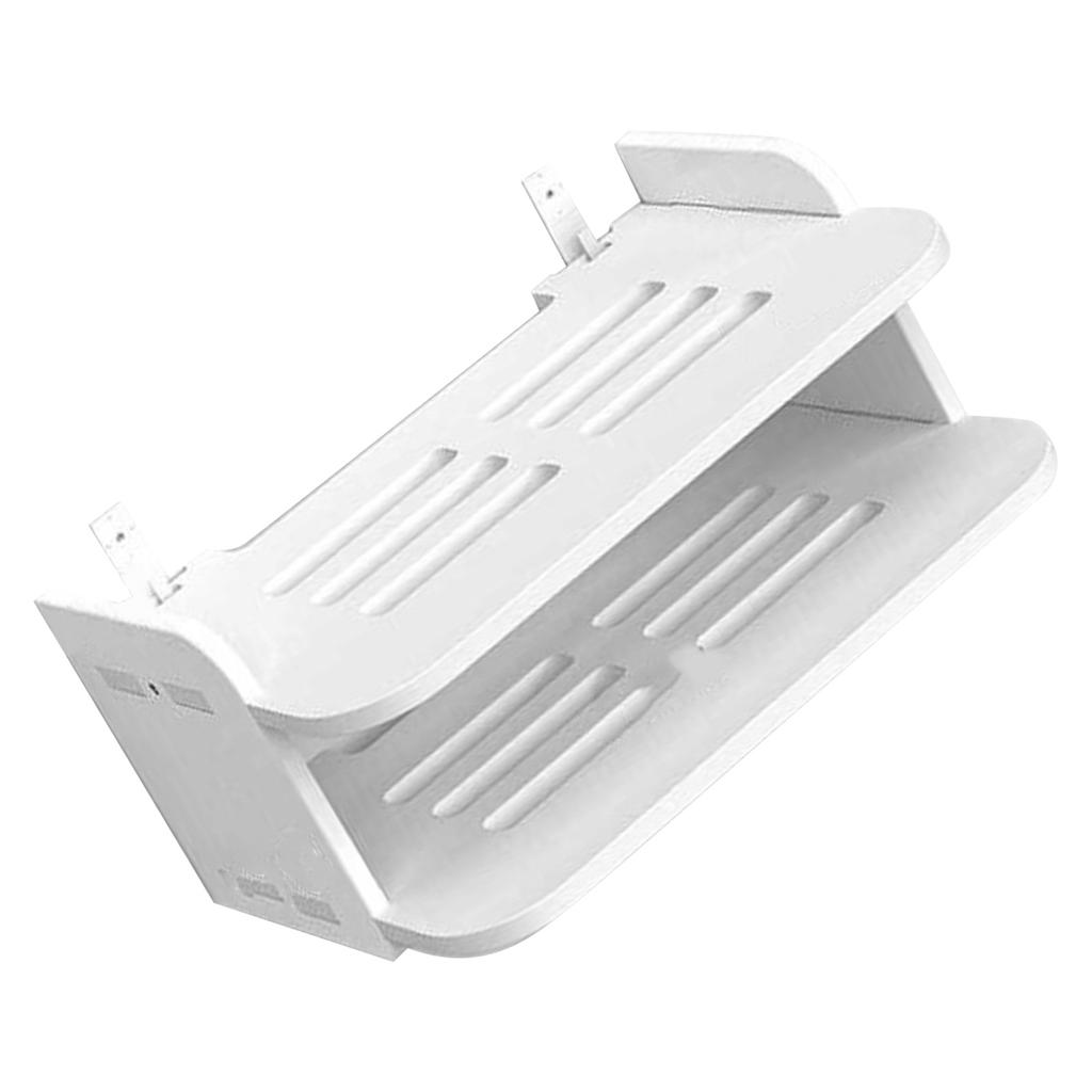 Router Shelf Wall Mount Punch  WiFi Storage Set Top Box Stand for Living Room Bedroom