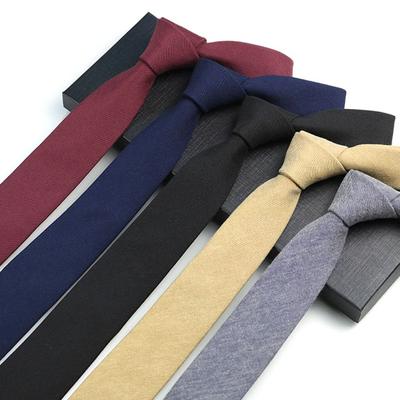 Classic Lattice Tie Soft Cotton Necktie Fashion Cravat  Men Women