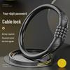 Portable Anti-Theft Bicycle & Motorcycle Cable Lock