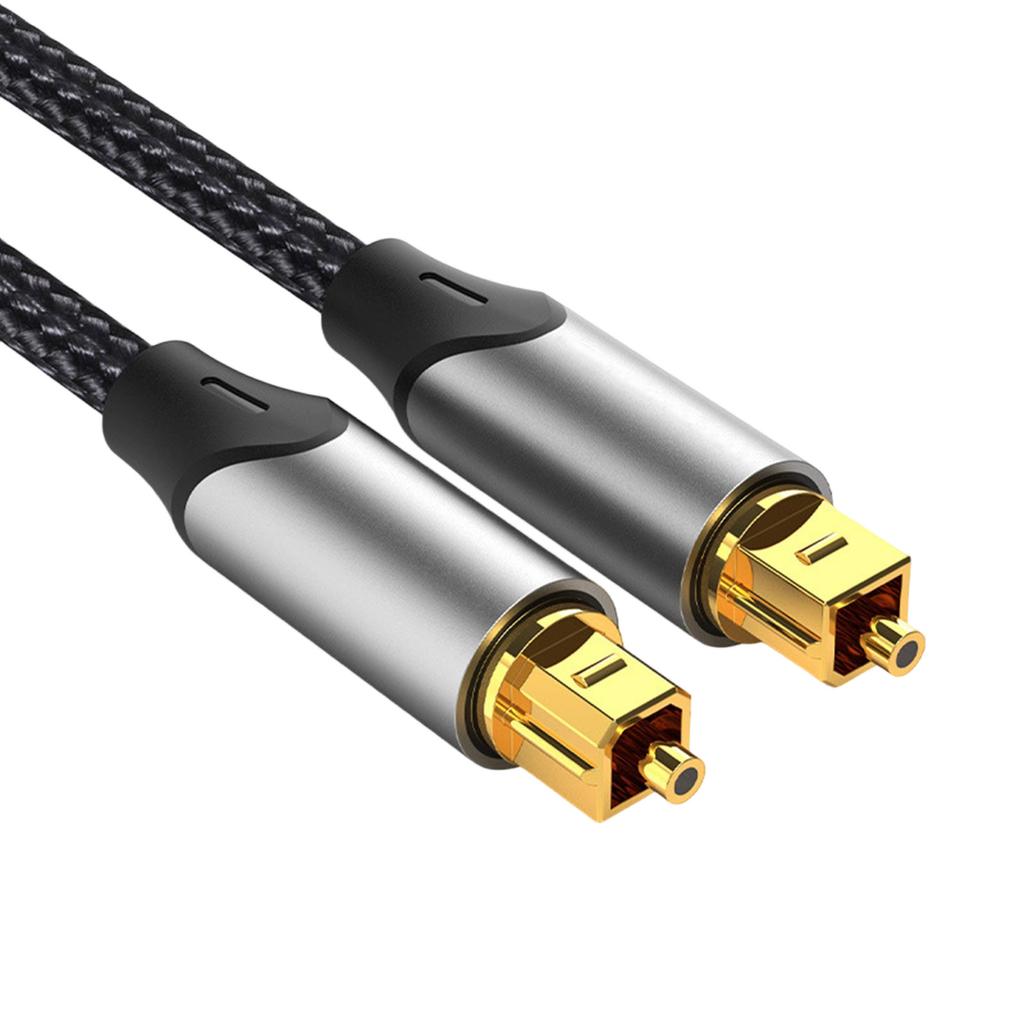 Fast speed Digital Optically Cable TOSLINK to 3.5mm Port Connection Gold Plated Plugs for Stable Sound Transmission
