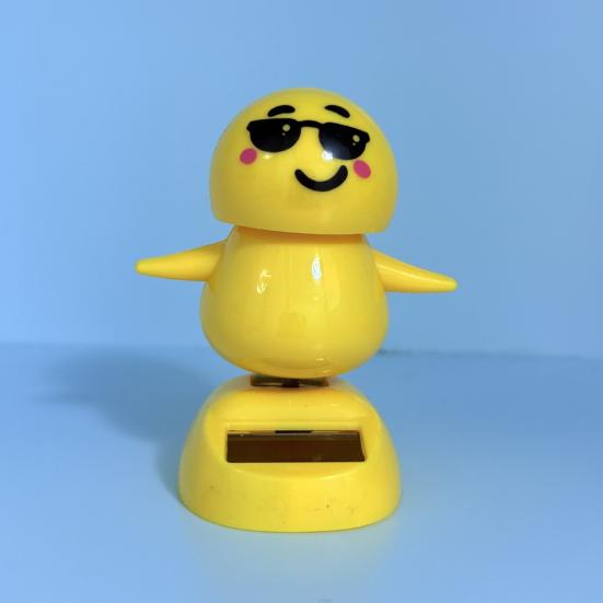 Giocattolo Solare per Cruscotto Auto, Bobblehead Divertente che Annuisce, Figura Oscillante Automatica per Veicolo Scrivania Ufficio, Carino Cartoon