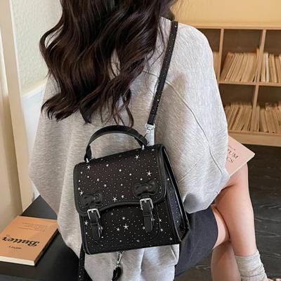 Mini zaino borsa a tracolla portatile da donna