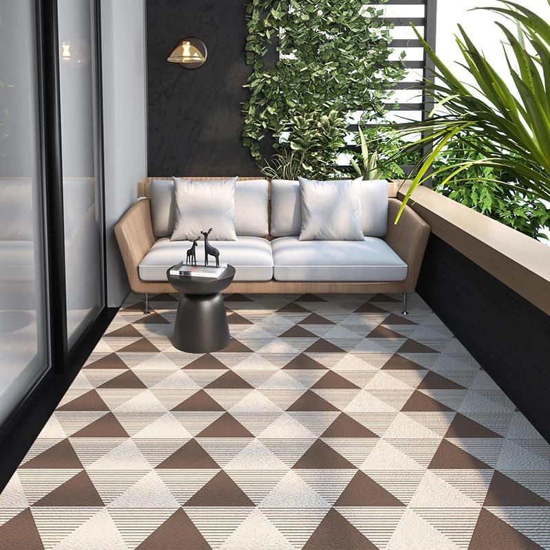 Vintage Plaid Kitchen Rug Geometric Carpets for Living Room Bedroom Decoration Waterproof Home Balcony Bathroom Floor Mat Decor