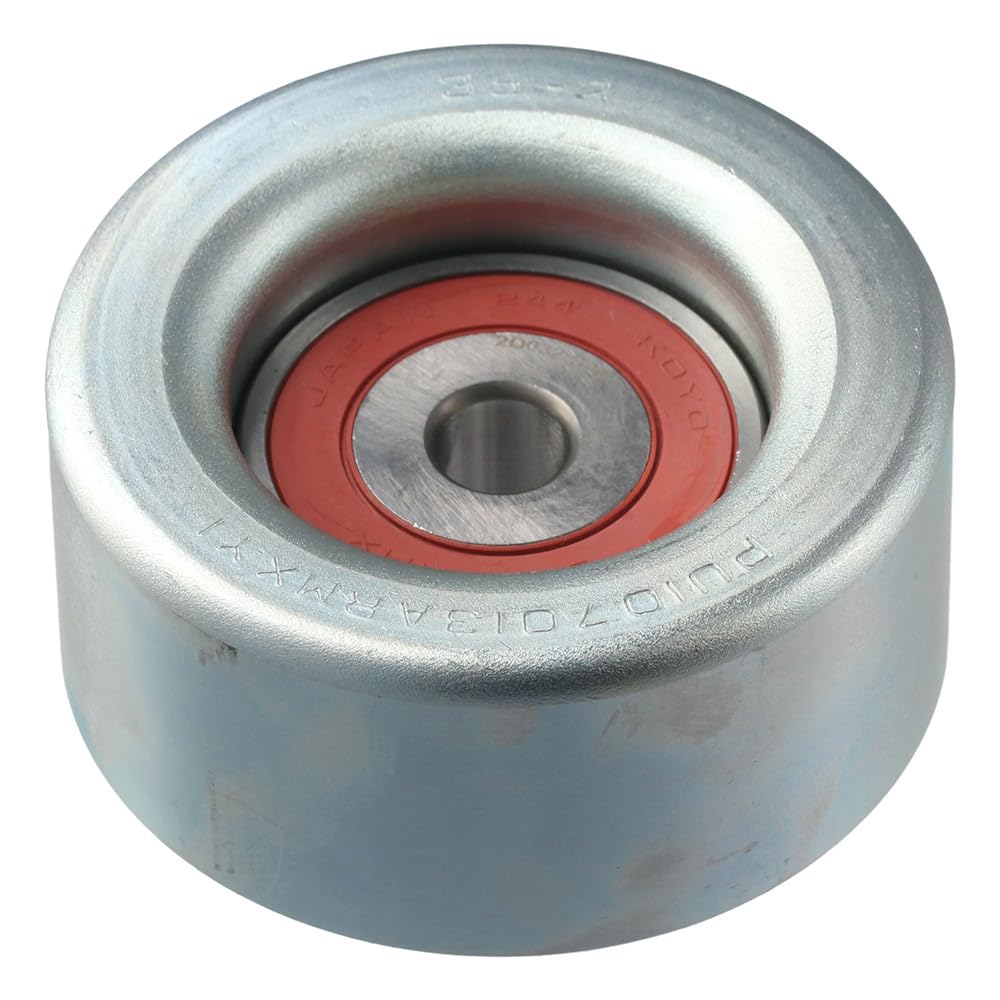 Qicarkey Drive Belt Idler Silver Red Metal Car Replacement Fits Toyota and Tacoma Pulley, Accessory, 16604-31010, 4Runner, Camry,