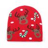 Knit Hat Red Xmas Cap Winter Hat Woolen Christmas Hat For Xmas Party Decor Winter Fashion Holiday Accessories