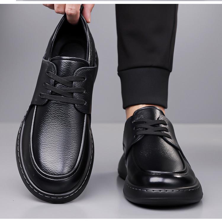 Męskie Retro Skórzane Lekkie Antypoślizgowe Casualowe Buty Biznesowe