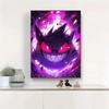 Gengar Themed Room Decor Painting Fantasy Dark Style Hd Canvas Poster Print High Quality Artwork for Pokemon Enthusiasts