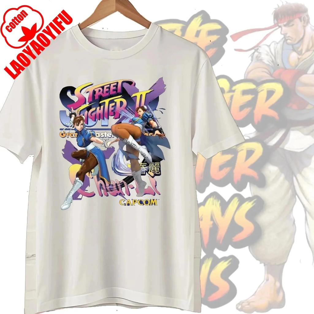 Novelty Street Fighter Select Classic Vintage Essential TShirt Short Sleeve Tees Boyfriend Fashion Clothes Women Men Streetwear