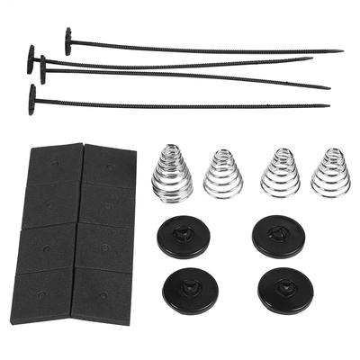 1/2 Conjunto de Tiras de Amarração de Ventilador de Radiador Elétrico Kit de Montagem Universal Tira de Amarração de Ventiladores Kit de Montagem de Ventilador Acessórios para Carro