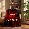 F1 Custom Flannel Blankets Soft Warm Cozy Throws for Home Decor Holiday Gifts