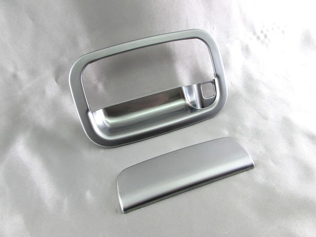 BRIGHTZ Carol HB25S Door Handle Covers and Rear Hatch Knob Plate Satin Silver Set, [REA-DHC-029]