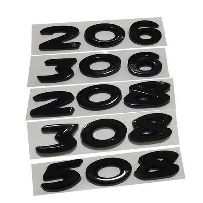 Emblem Rear For Peugeot Sticker Trunk Sticker For P/eugeot 308 508 5008 208 2008 3008 207 301 206 306