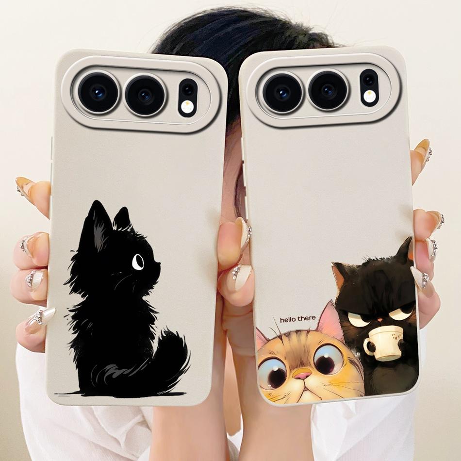 For Honor 500 5G 2026 Cute Cat Flower Cartoon Phone Case For Honor 500 MEY-AN00 Shockproof Soft Silicone Covers Bumpers