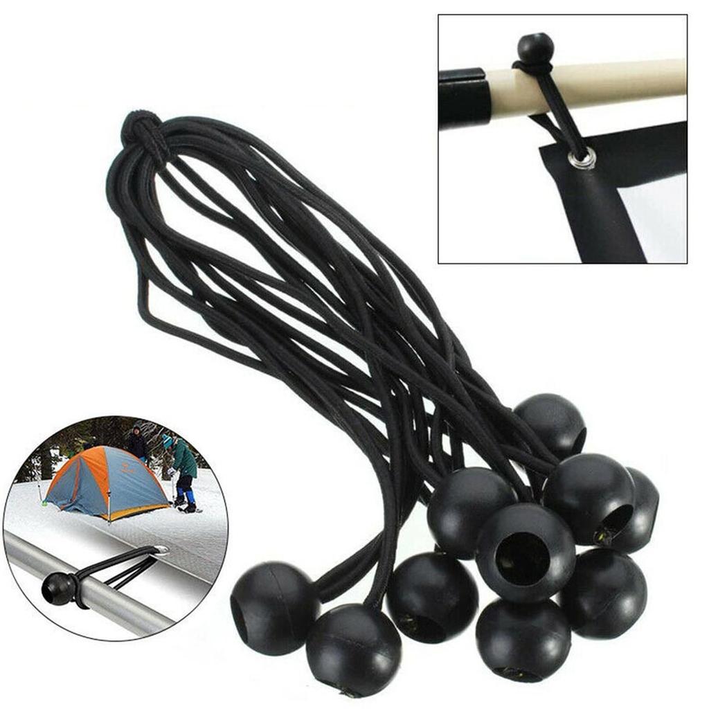 15CM Elastic Ball Rope Bungee Cords Tent Fixing Tarpaulin Awning Canopy Heavy Duty Tarp Tie Down For Shelter Outdoor Tools