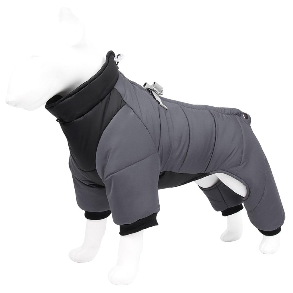 Dog Coat Winter Clothes Turtleneck Jackets High Neck Reflective Apparel for Cold Weather for Small Medium Breed Dog