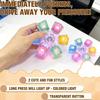 Relief Stress Keyboard Keychain Keycap Keyboard Clicker Toy Portable Finger Keyboard Cap  For Gifts