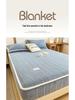 Class A Jacquard Milk Velvet Fitted Sheet and Mattress Protector Set
