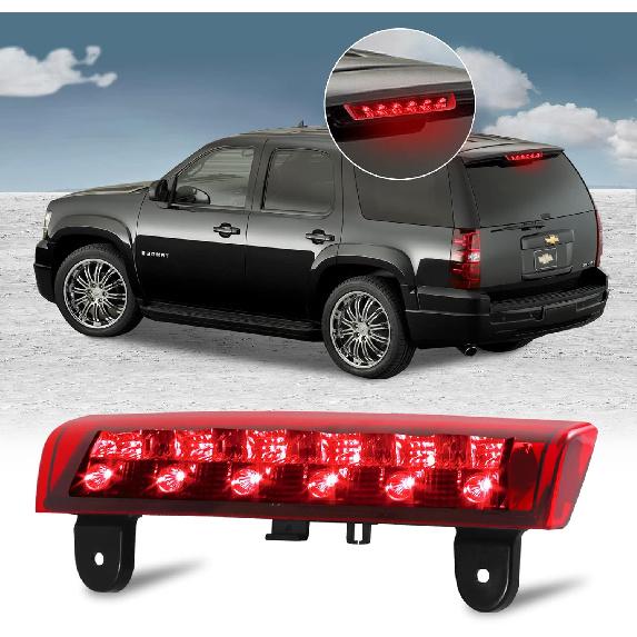 3rd Third Tail Rear Brake Light Replacement For 2009 2010 2011 2012 2013 2014 Ford F-150 Lincoln Mark LT, High Mount Cargo Lamp Waterproof Dual Row