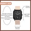 Square Silicone Watch with Analog Quartz Watch with Rubber Casual and Stylish Fashion Accessory for Men and Women Perfect for or as a Boyfriend Gift