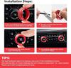 Chevrolet Silverado 22-23 Decorative Rings for A/C Knobs & Headlight Switches