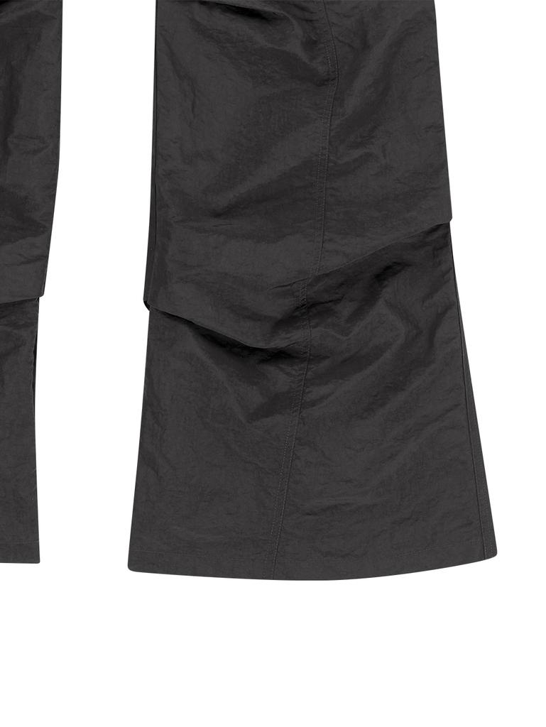 TUOMIO Tucked Bootscut Pants [Charcoal]