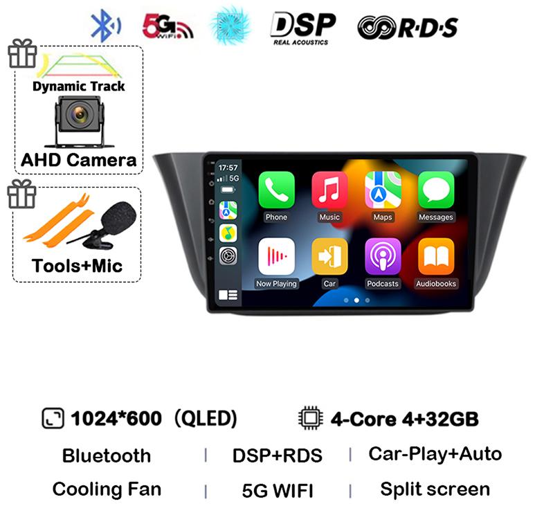 Android 14 Carplay Auto Car Radio For Iveco Daily 2013-2021 Navigation GPS Autoradio Video Multimedia Player WIFI+4G LTE Stereo