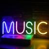 Lampe décorative - wanxing - veilleuse néon musicale - rose - rechargeable usb - design rétro