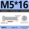 4.8 Grade Galvanized Phillips Round Head Screw (M2-M8)