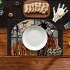 Artoid Mode Boo Black Cat Pumpk Halloween Placemats Set of 4, Trick Or Treat 12x18 Inch Seasonal Fall Holiday Table Mats for Party Kitchen Dining