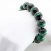 Green Tiger Eye 14mm Prayer Beads Bracelet Natural Stone Power Stone Money Luck Work Luck Financial Luck [Sekki] [b314]