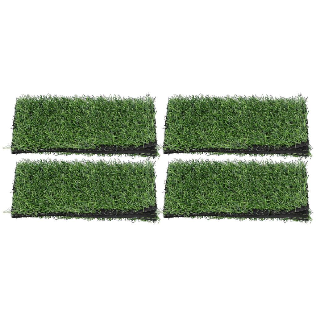 4PCS Artificial Plant Grass Lawn Turf Carpet DIY Miniature Landscape Decoration 25x25cm