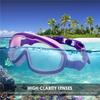 Big Frame Kids Swim Goggles Anti Fog Wide View Swimming Gear for Boys Girls Children Glasses for Swimming Pool