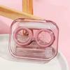 High Quality Portable Contact Lens Case for Women Transparent Beauty Companion Box Girls Contact Lenses Boxs
