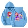 Child Fashion Lightweight Long Sleeve Pullover With Pockets  Print Hoodie