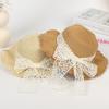 New Lace Ribbon Straw Hat Women's Summer Sunscreen Sun Hat Seaside Shade Idyllic Hat