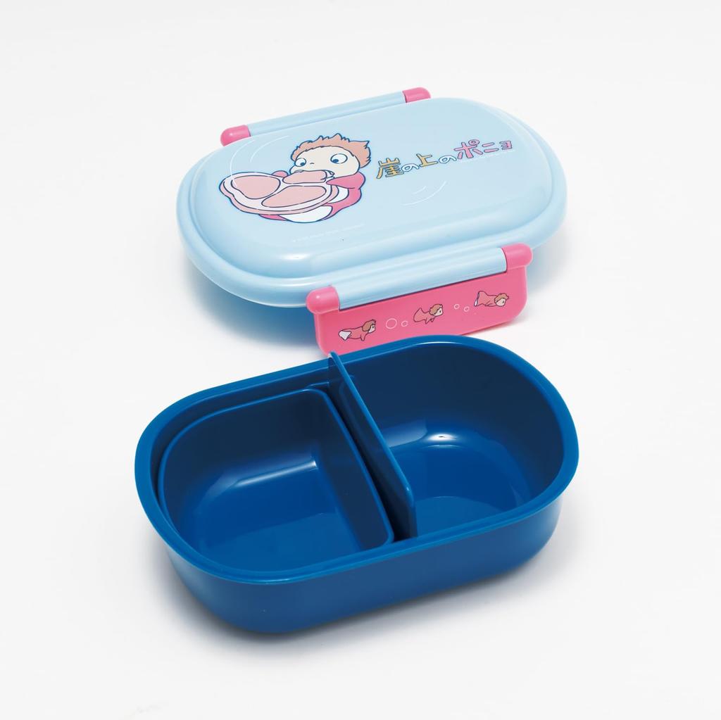 Skater Lunch Fluffy Made in Dishwasher and Microwave Ghibli Ponyo on the Cliff by the Sea for Children's Box, Packing, 1-Tier, 360ml, Japan, Safe,