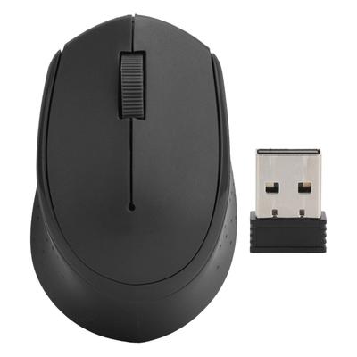2,4 GHz Maus Leise Ergonomisch Mini Tragbar mit Drahtlosem Empfänger für Desktop-Computer LaptopSchwarz