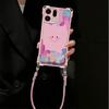 Rainbow Smiley Face Is Suitable for OPPOfindx9 Mobile Phone Case findx8Pro Bracket X7pro Lanyard Anti-drop Soft Case Female
