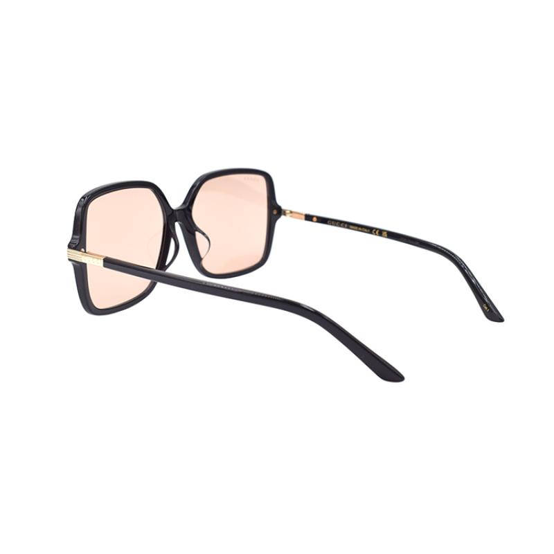 GUCCI Corner Webbing Classic Versatile Vintage Style Sunglasses GG1448SA Women's Black/Orange Pink