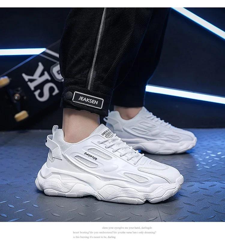 Scarpe Vulcanizzate da Uomo Firmate Sneakers Casual da Uomo alla Moda Nuove Scarpe con Plateau Resistenti all'Usura Antiscivolo Tenis Masculino