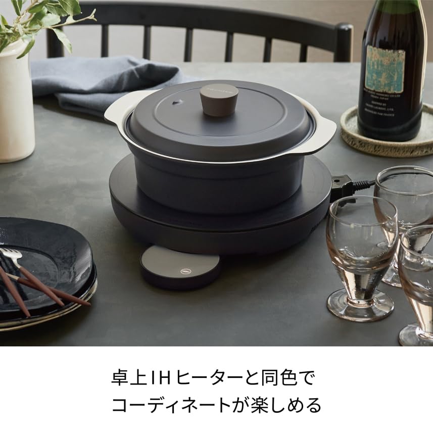 Recolte Tabletop IH Cooking Griddle Recolte IH Heater Cooking Griddle Compatible Pot RIH-1 (IH (gray))